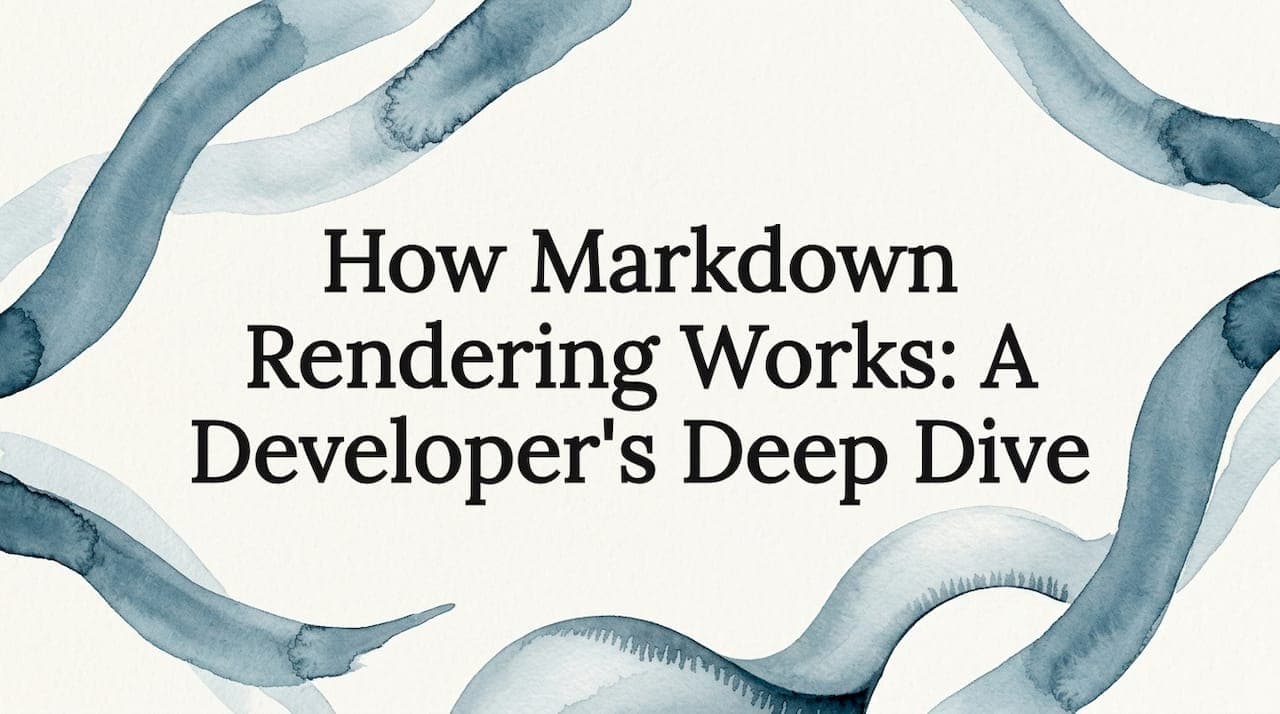 How Markdown Rendering Works: A Developer's Deep Dive