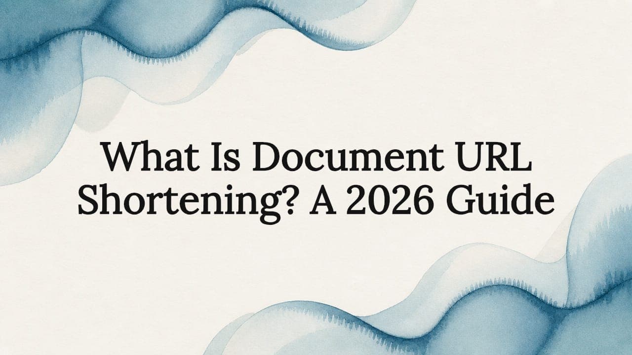 What Is Document URL Shortening? A 2026 Guide
