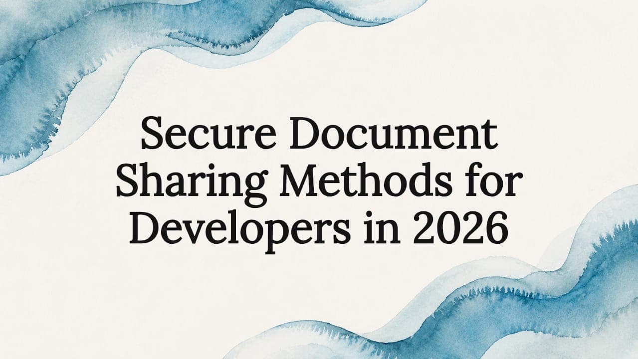 Secure Document Sharing Methods for Developers in 2026