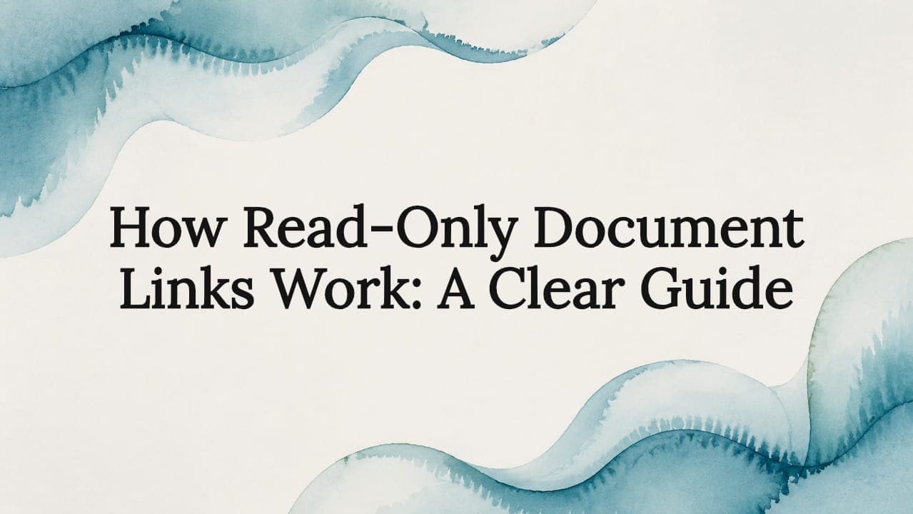 How Read-Only Document Links Work: A Clear Guide