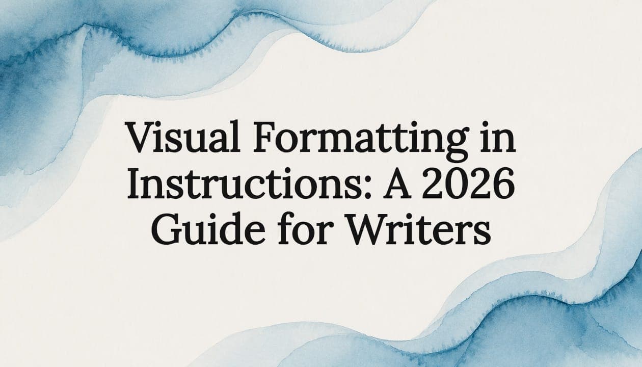 Visual Formatting in Instructions: A 2026 Guide for Writers